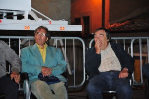 Gli ex facchini Antonio Febbraro e Claudio Graziotti, detto Lolli