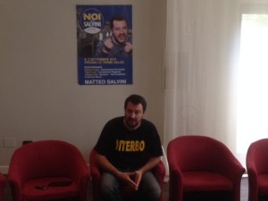 Il leader della Lega Nord Matteo Salvini