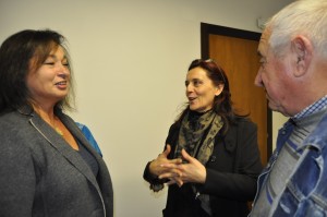 La presidente di Confcooperative Bruna Rossetti (al centro) durante l'incontro a Rieti