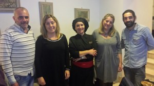 Le sorelle Sensi con Stefania Mancini (al centro)