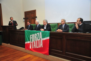 L'intervento di Battistoni durante l'incontro con Tajani