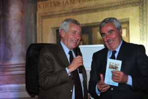 Il sindaco Leonardo Michelini con il presidente regionale del Coni Riccardo Viola