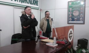 Alessandro Giovagnoli, sindaco di Ronciglione, con l'organizzatore Italo Leali