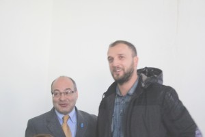 Il maitre Claudio Sarti con lo chef stellato Danilo Ciavattini