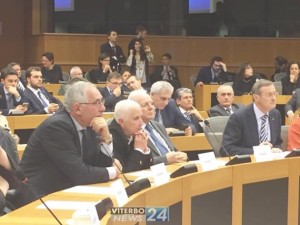 Un momento della cerimonia a Bruxelles