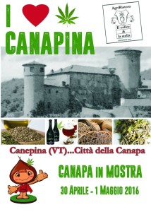 La locandina dell'iniziativa "I love Canapina"