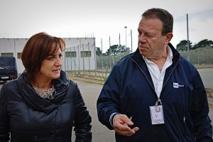 La direttrice di Mammagialla Teresa Mascolo con il giornalista Rai Mario Mattioli