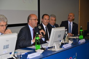 Sergio Caci, Montalto, alla destra del direttore Enel