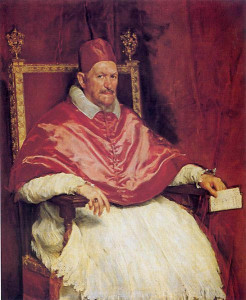 Papa Innocenzo X, cognato di Donna Olimpia e, molto probabilmente, anche amante 