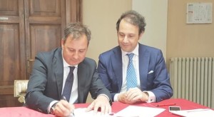 La firma ufficiale che sancisce la nascita di Unimercatorum a Viterbo