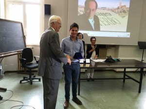 Francesco Lippolis, vincitore dell'edizione 2016 del concorso intitolato al professor Vismara