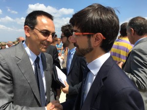 Il consigliere regionale Daniele Sabatini a colloquio con Armani