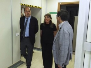 Il governatore Nicola Zingaretti con il direttore generale della Asl di Viterbo, Daniela Donetti