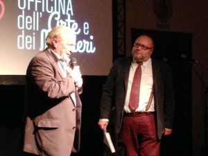 Il sindaco Fabio Menicacci con Salvatore Regoli, presidente di Juppiter