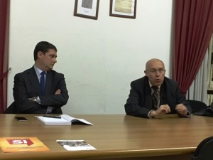 Mazzoli con Massimo Pistilli della segreteria provinciale del Pd