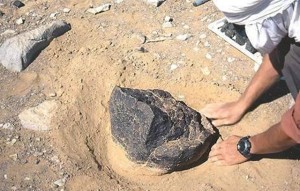 Estrazione dei condriti, antichi meteoriti