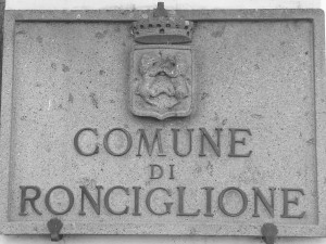 La targa del comune di Ronciglione