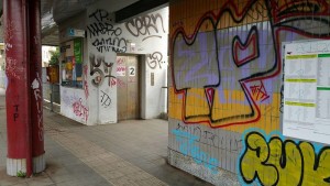 Graffiti in stazione