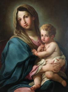 Filippo Germisoni detto il Moletta, Madonna con bambino, ante 1715 (olio su tela)